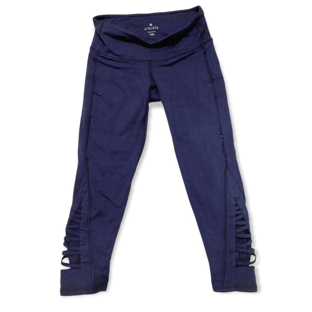 Athleta Navy Blue Capri Workout Leggings